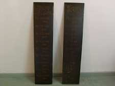 A pair of Victorian name boards